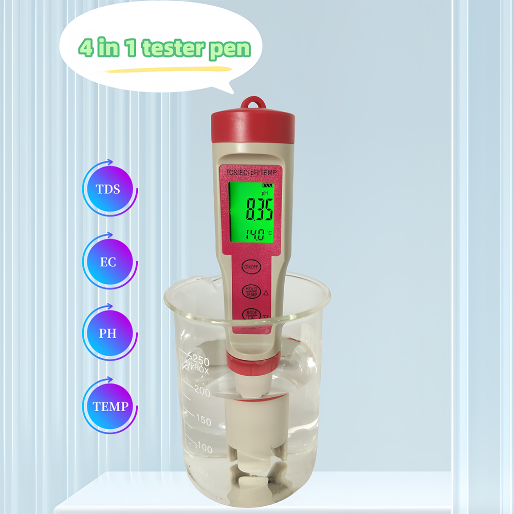 Medidor de pH 4 em 1 Tipo Cane - Ph Meter Digital Water Tester avaliação e preço